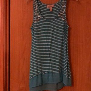 Top with white strips.